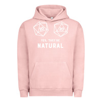 Pigment Salmon yes they're natural 20 dice funny rpg gamer Urban Hoodie - artisFamous