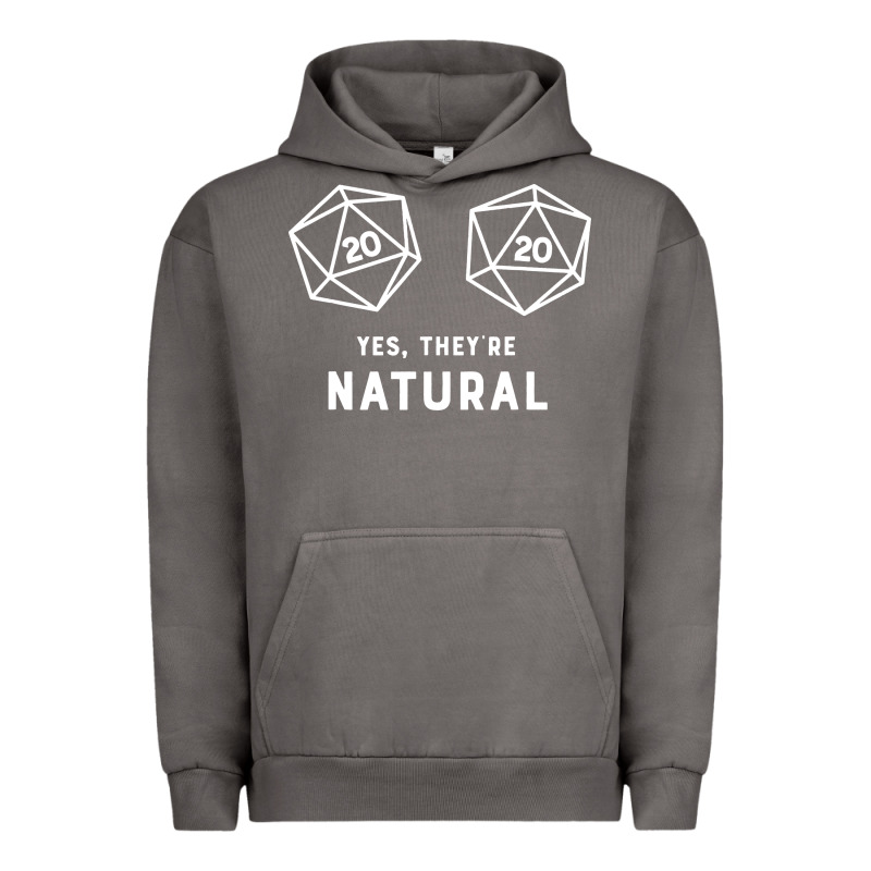 Yes They're Natural 20 Dice Funny Rpg Gamer Urban Hoodie by artisFamous | Teevron