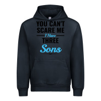 Navy you can't scare me i have three sons Urban Hoodie - artisFamous