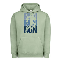 Pigment Oil Green Run Running | for Runners Urban Hoodie - artisFamous