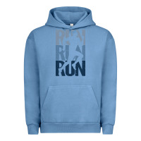 Pigment Pebble Blue Run Running | for Runners Urban Hoodie - artisFamous