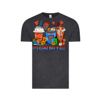 Vintage Black It's Game Day Y'all Basketball Coffee Cups Vintage Tee - FaDigitalArtStudio