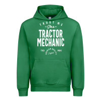 Emerald Tractor Mechanic Gift Funny Job Title Profession Birthday Idea Urban Hoodie - artisFamous