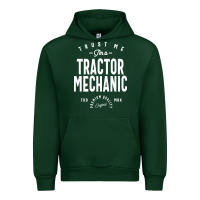 Forest Green Tractor Mechanic Gift Funny Job Title Profession Birthday Idea Urban Hoodie - artisFamous