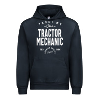 Navy Tractor Mechanic Gift Funny Job Title Profession Birthday Idea Urban Hoodie - artisFamous