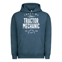 Pigment Midnight Navy Tractor Mechanic Gift Funny Job Title Profession Birthday Idea Urban Hoodie - artisFamous