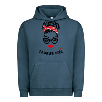 Pigment Midnight Navy taurus girl Urban Hoodie - artisFamous
