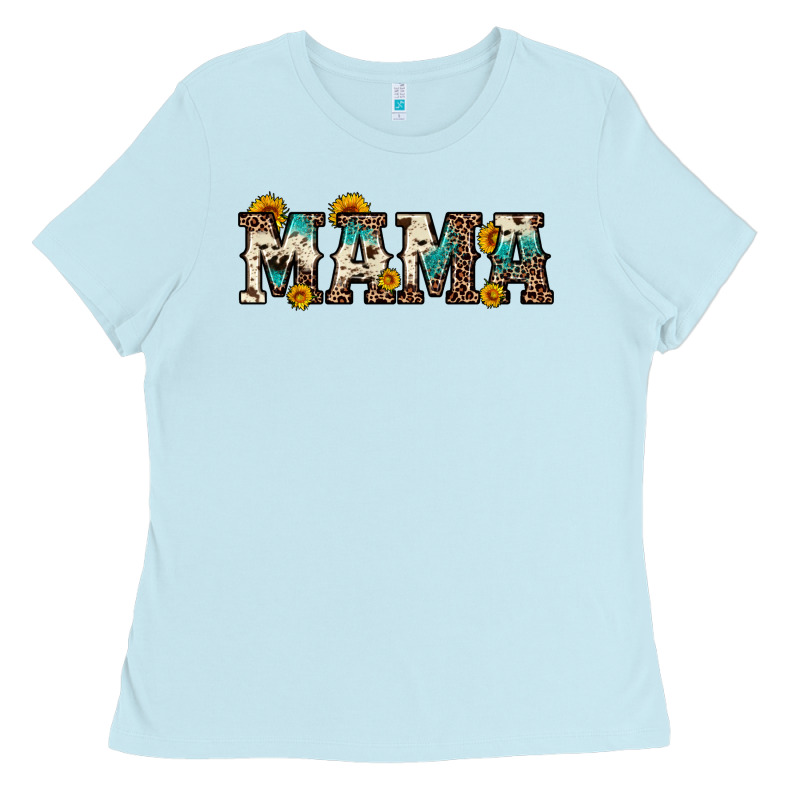Mama Sunflower Leopard Ladies Tee by OliviaCreatesArt | Teevron