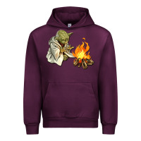 Mauve Wine Yoda is warming up Urban Hoodie - artisFamous