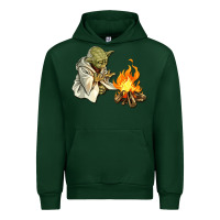Forest Green Yoda is warming up Urban Hoodie - artisFamous