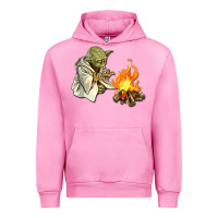 Fuchsia Pink Yoda is warming up Urban Hoodie - artisFamous