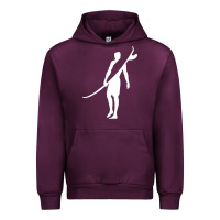 Mauve Wine Surf Urban Hoodie - artisFamous
