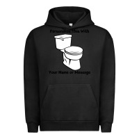Pigment Black toilet Urban Hoodie - artisFamous