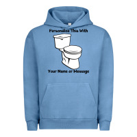 Pigment Pebble Blue toilet Urban Hoodie - artisFamous
