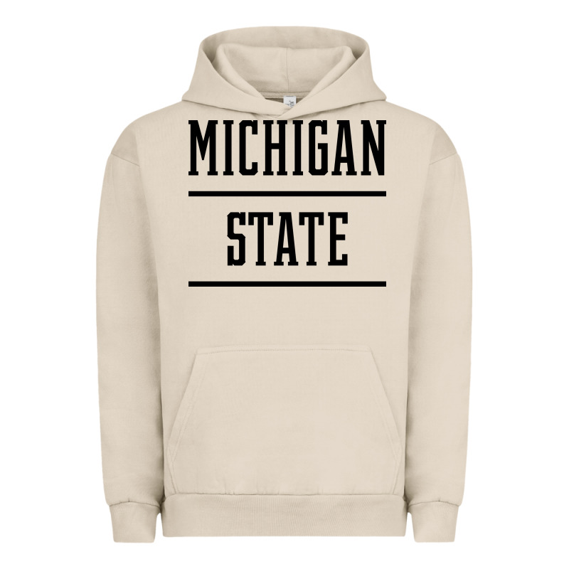 Michigan Mi State Vintage Athletic Style Urban Hoodie by artisFamous | Teevron