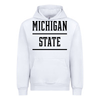 White Michigan MI State vintage Athletic Style Urban Hoodie - artisFamous