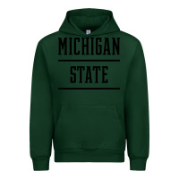 Forest Green Michigan MI State vintage Athletic Style Urban Hoodie - artisFamous