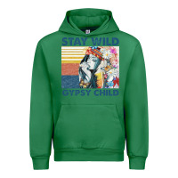 Emerald stay wild gypsy child letter rainbow Urban Hoodie - artisFamous