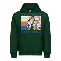 Forest Green stay wild gypsy child letter rainbow Urban Hoodie - artisFamous