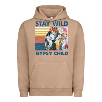 Pigment Burro stay wild gypsy child letter rainbow Urban Hoodie - artisFamous