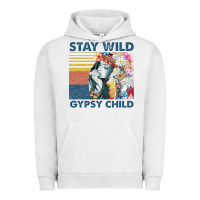Pigment Lunar Rock stay wild gypsy child letter rainbow Urban Hoodie - artisFamous