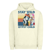 Stay Wild Gypsy Child Letter Rainbow Urban Hoodie | Teevron