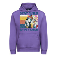 Tulip stay wild gypsy child letter rainbow Urban Hoodie - artisFamous