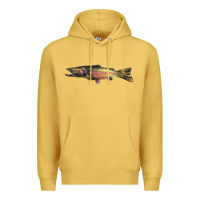Antique Gold Steelhead Trout Premium Hoodie - LillyAllenDesigns