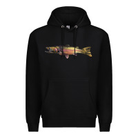 Black Steelhead Trout Premium Hoodie - LillyAllenDesigns