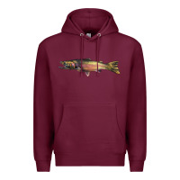 Burgundy Steelhead Trout Premium Hoodie - LillyAllenDesigns
