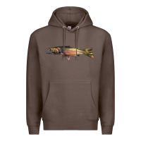 Coffee Steelhead Trout Premium Hoodie - LillyAllenDesigns