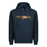 Navy Steelhead Trout Premium Hoodie - LillyAllenDesigns