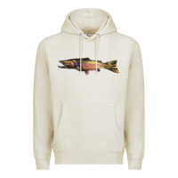 Oatmeal Heather Steelhead Trout Premium Hoodie - LillyAllenDesigns