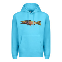 Ocean Blue Steelhead Trout Premium Hoodie - LillyAllenDesigns