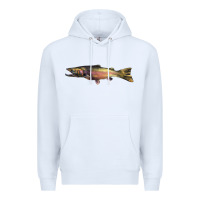 White Steelhead Trout Premium Hoodie - LillyAllenDesigns