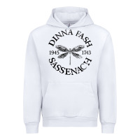 White dinna fash sassenach Urban Hoodie - artisFamous