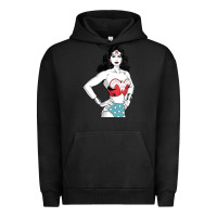 Pigment Black wonder woman Urban Hoodie - artisFamous