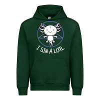 Forest Green i sin a lotl hail satan pentagram Urban Hoodie - artisFamous