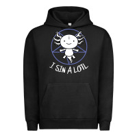 Pigment Black i sin a lotl hail satan pentagram Urban Hoodie - artisFamous