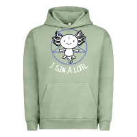 Pigment Oil Green i sin a lotl hail satan pentagram Urban Hoodie - artisFamous