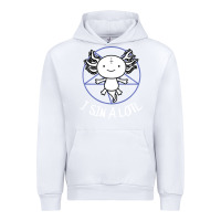 White i sin a lotl hail satan pentagram Urban Hoodie - artisFamous