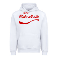 White enjoy woke a cola Urban Hoodie - artisFamous