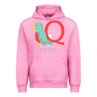 Fuchsia Pink Cute Quetzal Kid's Urban Hoodie - artisFamous
