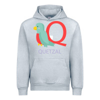 Heather Grey Cute Quetzal Kid's Urban Hoodie - artisFamous
