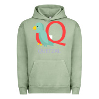 Pigment Oil Green Cute Quetzal Kid's Urban Hoodie - artisFamous