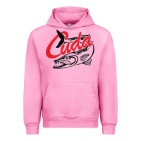 Fuchsia Pink bara cuda Urban Hoodie - artisFamous