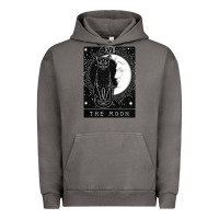 Pigment Tornado tarot card crescent moon and cat graphic Urban Hoodie - artisFamous