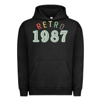 Pigment Black Retro 1987 Urban Hoodie - artisFamous