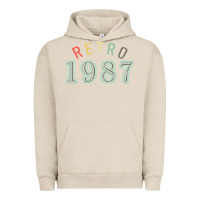 Pigment French Oak Retro 1987 Urban Hoodie - artisFamous