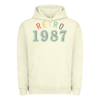 Pigment Pistachio Retro 1987 Urban Hoodie - artisFamous